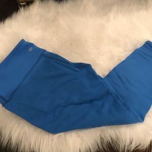 Blue reversible lululemon leggings
